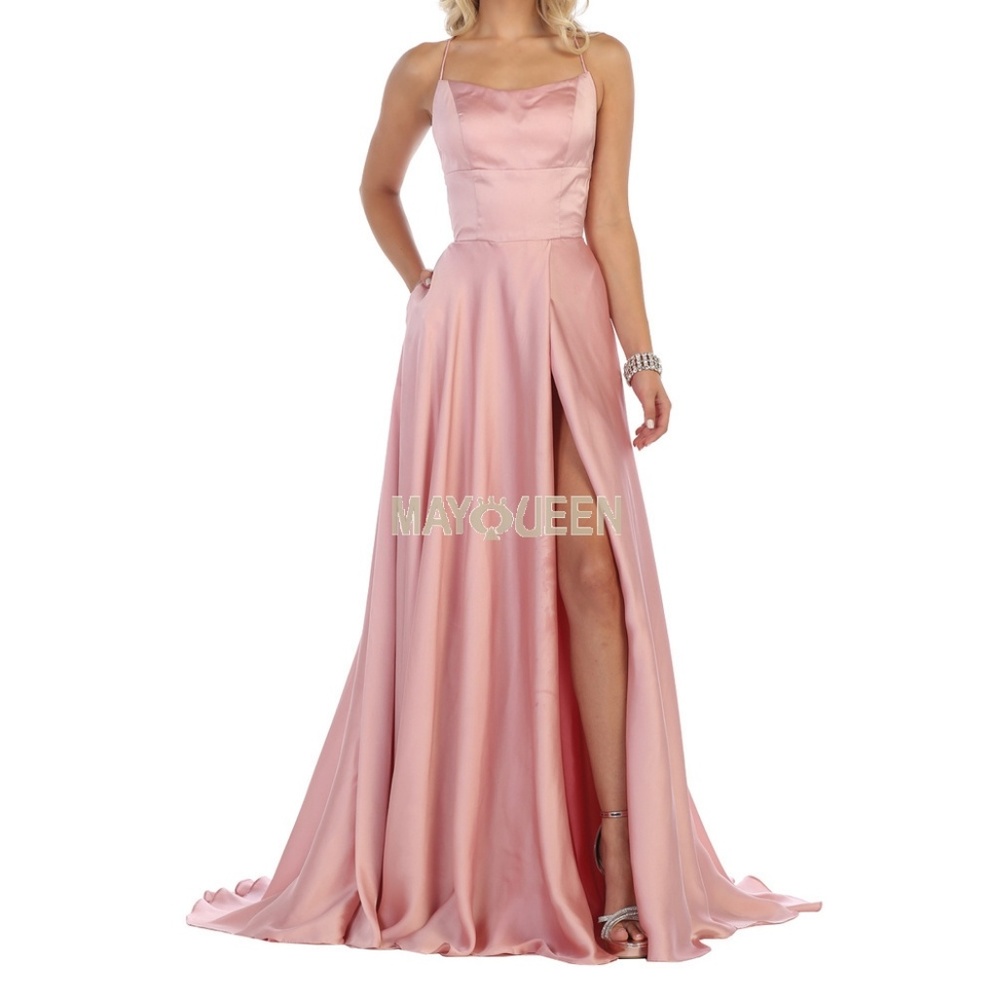 Sexy long Formal prom dress.  Bridesmaid Pageant dresses,purple, red,pink,black - Picture 6 of 8